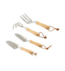 Heavy Duty Wooden Handle Garden Tool Set